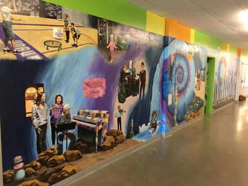 We Are ALL Thunder! | Murals by Mural Art Designs | Discovery Canyon Campus in Colorado Springs