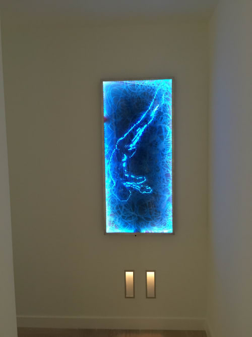 Commissions, mixed media and encaustic painting | Oil And Acrylic Painting in Paintings by Andrea Bonfils