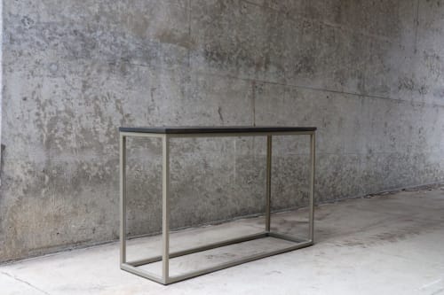 Modern Metal & Wood Console Table | Tables by Hazel Oak Farms