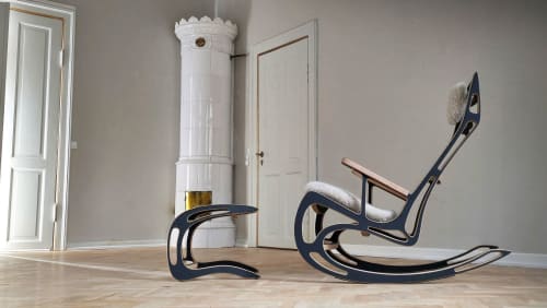 Qvist Rocking Chair & Footstool | Chairs by Peter Qvist