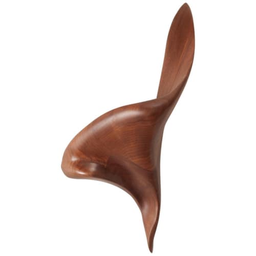 Amorph Lustrous Sconces, Walnut Wood, Facing Left | Sconces by Amorph