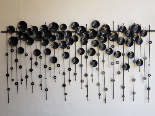 Rain City - Abstract Metal Wall Art Sculpture | Wall Sculpture in Wall Hangings by Sarmal Design