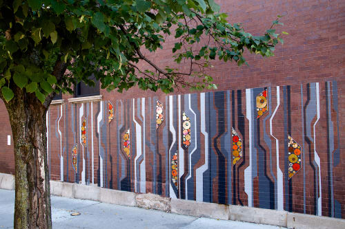 Link | Public Art Mural | Street Murals by Heather Hancock | Chicago, IL in Chicago