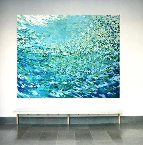 Umi- original commission | Paintings by Margaret Juul | ANA InterContinental Manza Beach Resort in Onna