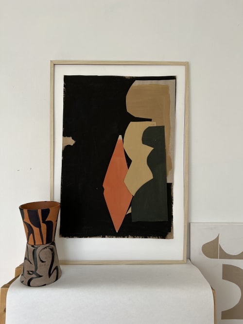 Adagio in D | Collage in Paintings by Cyrille Gulassa