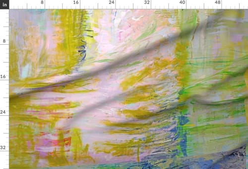 Belgian Linen Fabric Art Panel: Etude by Dorothy Fagan | Textiles by Dorothy F