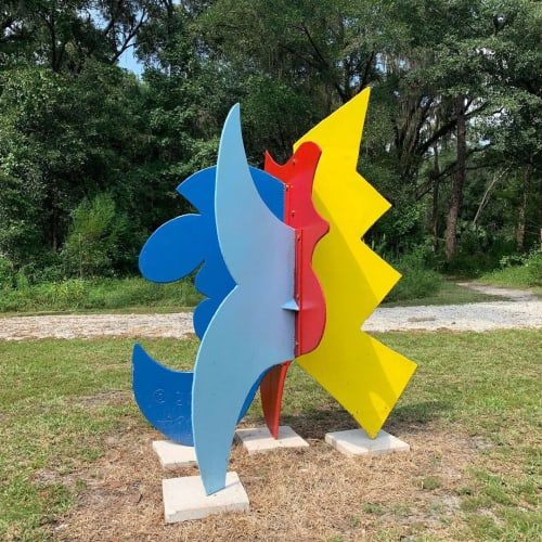 Capricorn | Public Sculptures by David Hayes | Hogtown Creek Headwaters Nature Park in Gainesville