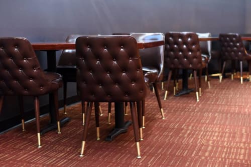 Tufted Club Chair - Model 3528 | Chairs by Richardson Seating Corporation | 10pin Bowling Lounge in Chicago