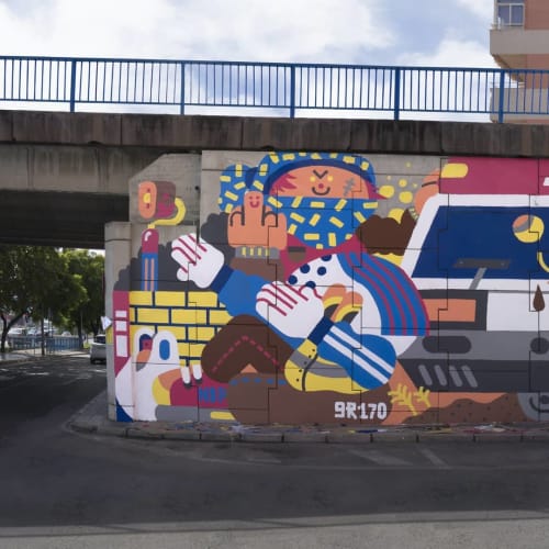 HOLA POLICIA | Street Murals by gr170