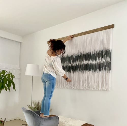 Modern  Wall Hanging- ZORKE VIII | Macrame Wall Hanging in Wall Hangings by Olivia Fiber Art