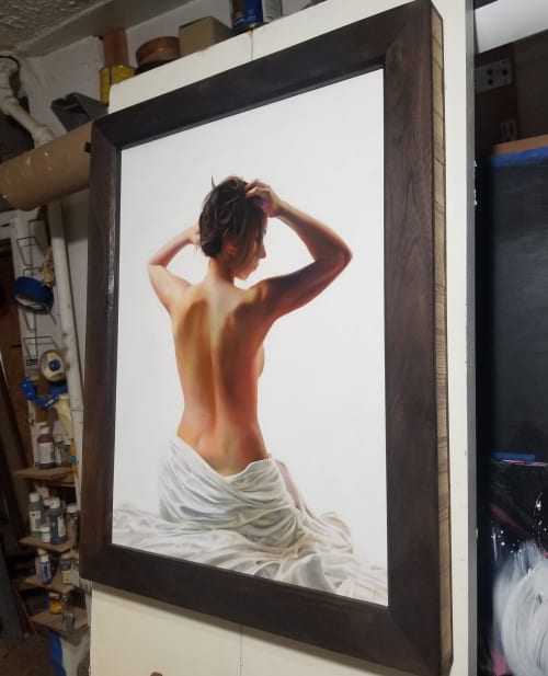 Female, Nude.  Oil on panel | Paintings by Art by Boris | Brooklyn in Brooklyn