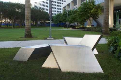 EXTRUSION | Public Sculptures by David Colbert | Florida International University in Miami
