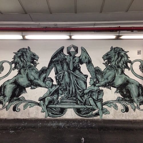 Lions Mural | Street Murals by Luca Maleonte