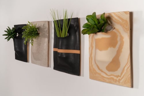 Hanging Slab-Dropped Planter | Vases & Vessels by Luke Shalan | Austin Proper Hotel in Austin