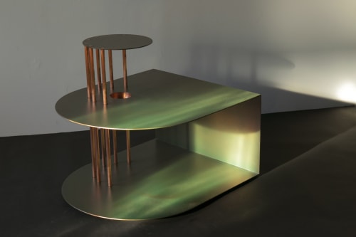 A Penny For Your Thoughts Side Table | Tables by Micah Rosenblatt Design