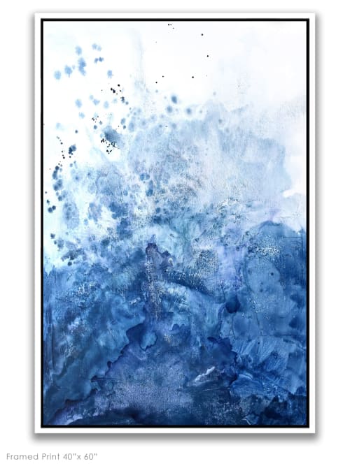 Water & Salt Blue | Paintings by Nicolette Atelier