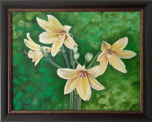 The Royal Lilly | Oil And Acrylic Painting in Paintings by Ostin Art