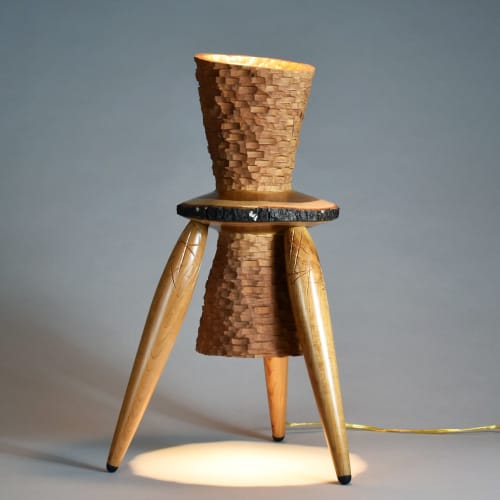 "Golden Hour" Floor or Table Lamp | Lamps by Phil Woodward Art