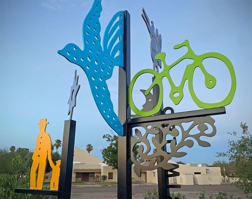 Signs and Symbols | Public Sculptures by John Randall Nelson | Optimist Park in Tempe