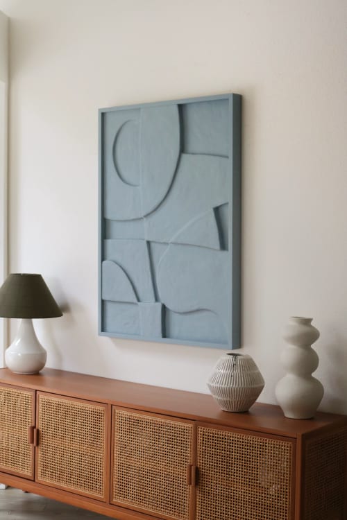 Concrete Art, Plaster Art, Modern Texture Art, | Wall Sculpture in Wall Hangings by Blank Space Studios