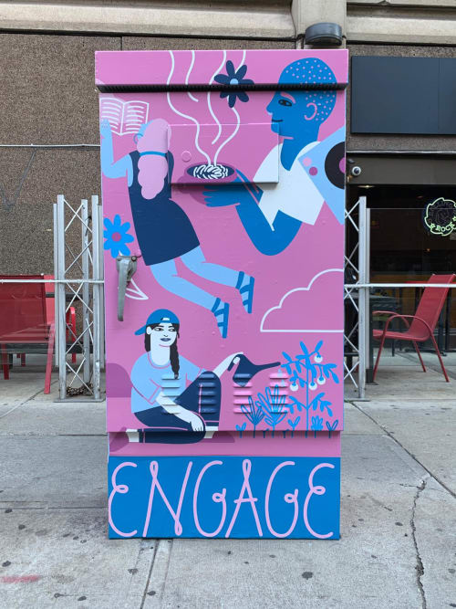 Play, Engage, Create, Discover | Street Murals by Vivian Rosas