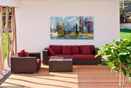 Social Distancing | Paintings by Marie Manon Art | Calgary in Calgary