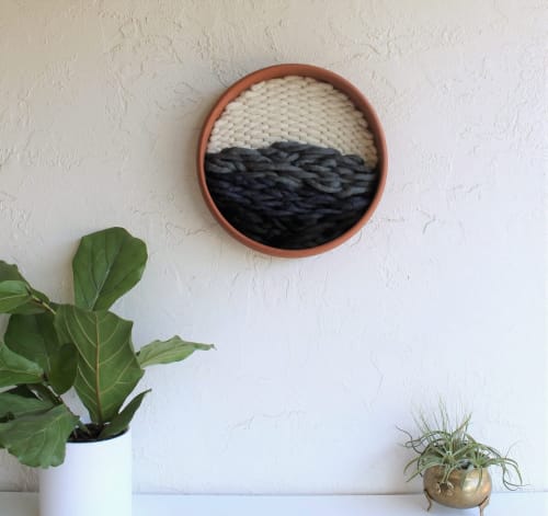 River - Terracotta & Fiber Wall Sculpture | Tapestry in Wall Hangings by Keyaiira | leather + fiber | Reveal Hair Studio in Santa Rosa