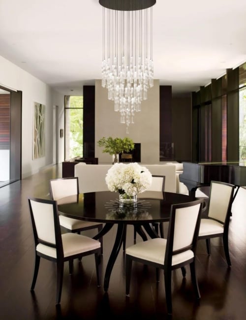 Crystal Falls 56 Glass Pendants in Cylindrical Shape | Pendants by Galilee Lighting