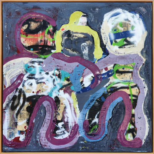 Public Campfire | Mixed Media in Paintings by Dale Voelker