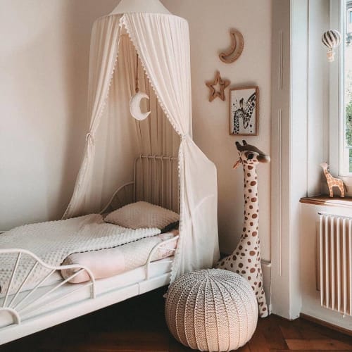 Medium Knitted Pouffe | Benches & Ottomans by Zuri House