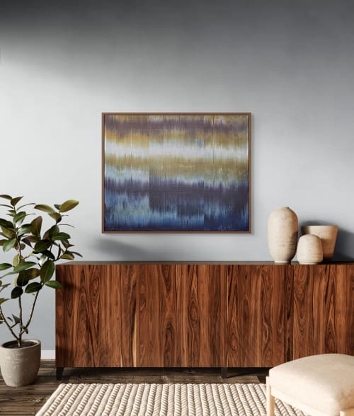 Bronze Waters - Commission | Tapestry in Wall Hangings by Jessie Bloom Studio