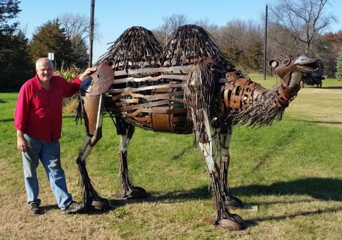 Dunes the Camel | Sculptures by Artist Dale Lewis proves "It's OK for Fine Art to be Fun!" | Big Stone Mini Golf in Minnetrista