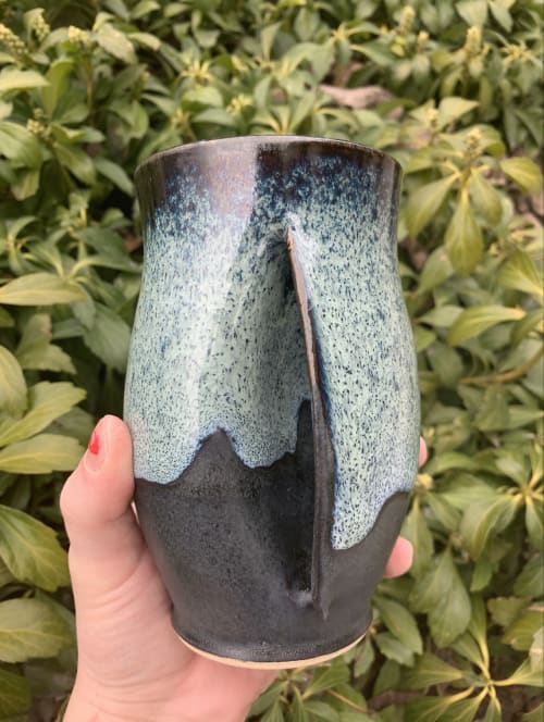Green Velvet Hand Warmer Mug | Cups by Art By Bratto