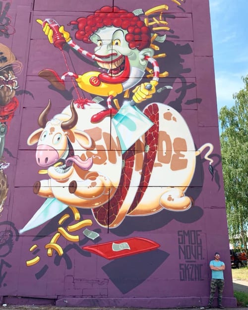 Wall Mural | Murals by SMOE NOVA | Aerosol-Arena in Magdeburg