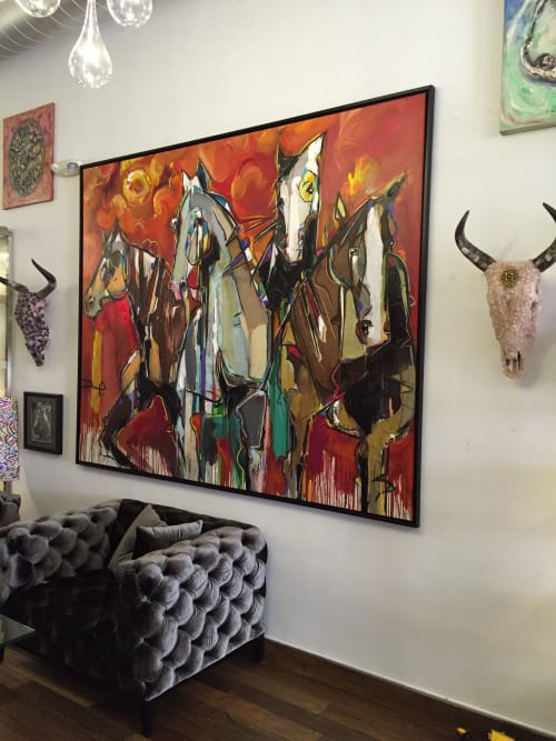 War Horses | Wall Hangings by BANEGAS ART