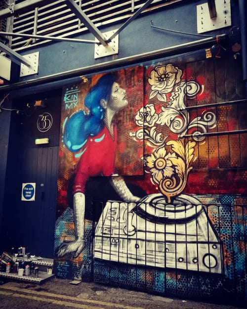 Wall Mural | Murals by Kathrina Rupit - Kinmx | Sams Bar in Dublin