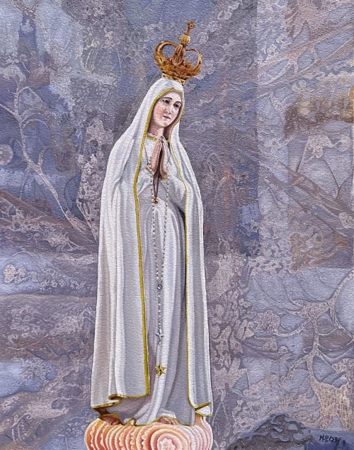 Fatima - oil painting | Oil And Acrylic Painting in Paintings by Melissa Patel