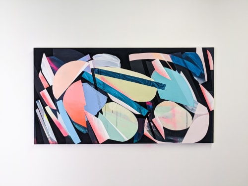 "Fever Dream" Abstract Acrylic Painting | Oil And Acrylic Painting in Paintings by Tiffany Lange