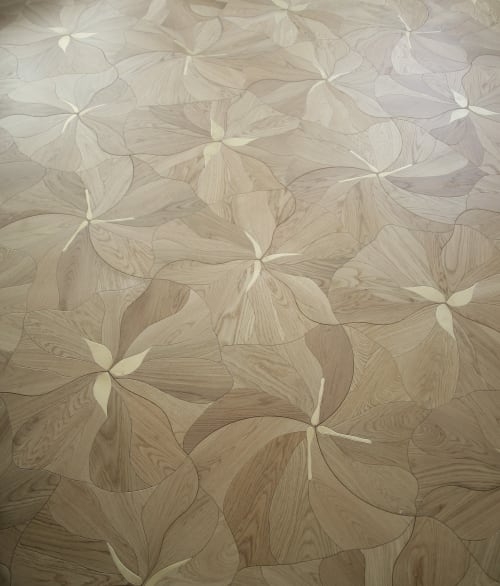 Bouquet wooden floor design | Tiles by Giovanni Barbieri