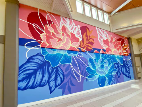 Marketplace at Factoria | Murals by Sarah Robbins | The Marketplace at Factoria in Bellevue