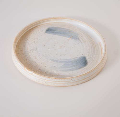 Stoneware Dinner Plate - wave | Dinnerware by KilnGod Ceramics