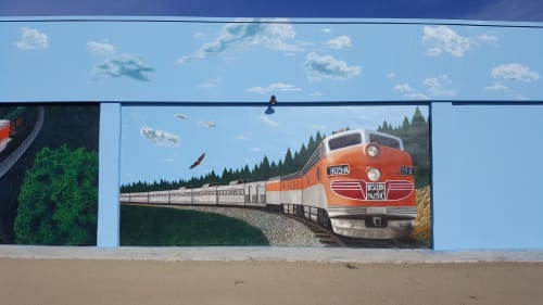 Western Pacific Mural | Murals by Rafael Blanco