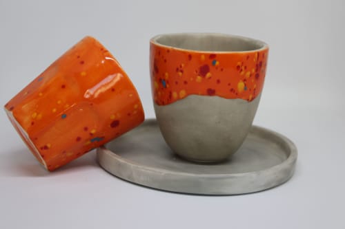 Handmade Ceramic coffe sets. | Cups by MITTEE CERAMIC