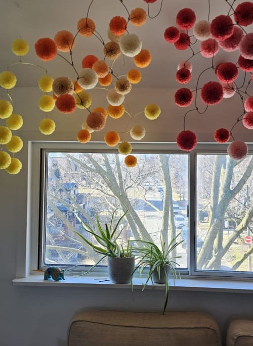 Kinetic Paper Mobile "VITAMIN C" | Sculptures by Paula Hartmann Design