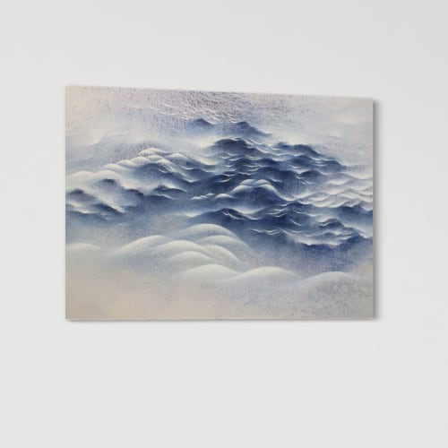 Blue again like morning | Oil And Acrylic Painting in Paintings by Francesca Borgo