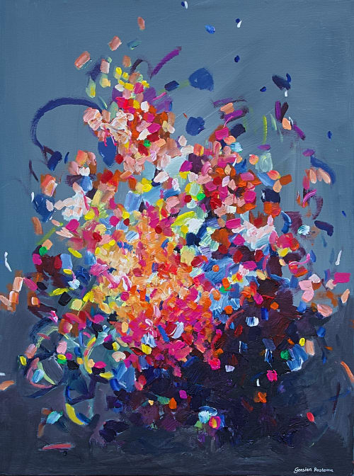 Wish you Flowers nr 6 | Paintings by Art by Geesien Postema