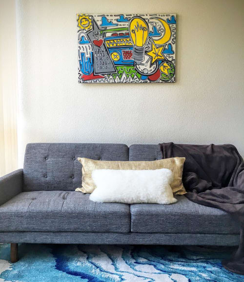 Abstract painting | Oil And Acrylic Painting in Paintings by Elliott C Nathan