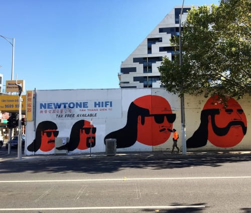 Newtone | Street Murals by Tom Gerrard | Newtone Betta Home Living Footscray in Footscray