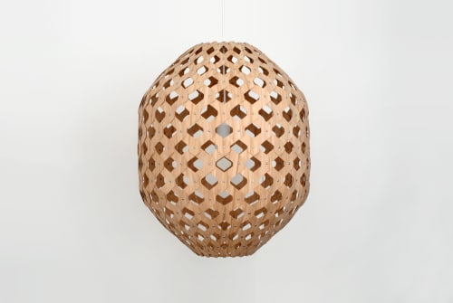 Bamboo Light Hexagonal Beehive 50 | Pendants by ADAMLAMP