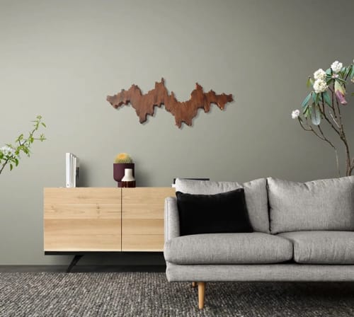 Adventurous Path II - wall sculpture | Wall Hangings by Lutz Hornischer - Sculptures in Wood & Plaster